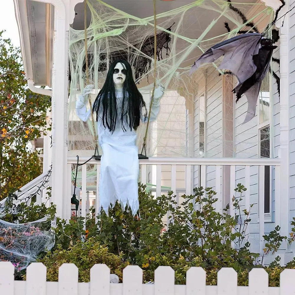 Halloween Decorations, Hanging Swaying Girls, Hanging Ghosts Are The Best Indoor and Outdoor Decorations for Halloween