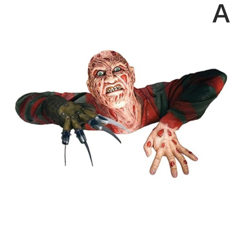 Horror Creeper Zombie Indoor/Outdoor Garden Statue Halloween Decoration, Halloween Resin Sculpture Home Party Decor Gift